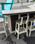 6-Piece Outdoor Bar Set (Brown Walnut on Birch)