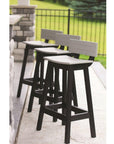 Saddle Bar Stool Set with Backs - Herron's Furniture