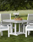 Classic Terrace Poly 44" Dining Set with Cushions - Herron's Furniture
