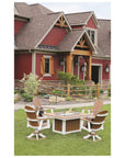 Comfo Back Poly Fire Pit Set - Herron's Furniture