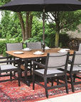 Mayhew Sling Poly 72 x 44" Dining Set - Herron's Furniture