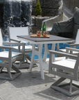 Mayhew Sling Poly 44" Dining Set - Herron's Furniture