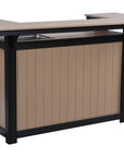 Island Poly Bar Set with Bristol Bar Stools - Herron's Furniture