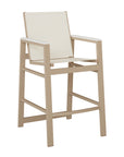 Vida Sling Bar Chair with aluminum frame and sling fabric with arm color