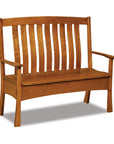 Modesto Amish Storage Bench - Herron's Furniture