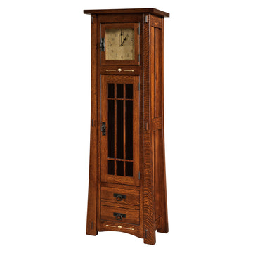 Morgan Solid Wood Amish Floor Clock - Herron's Furniture