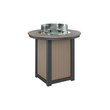 Round Bar Height Amish Fire Table - Herron's Furniture