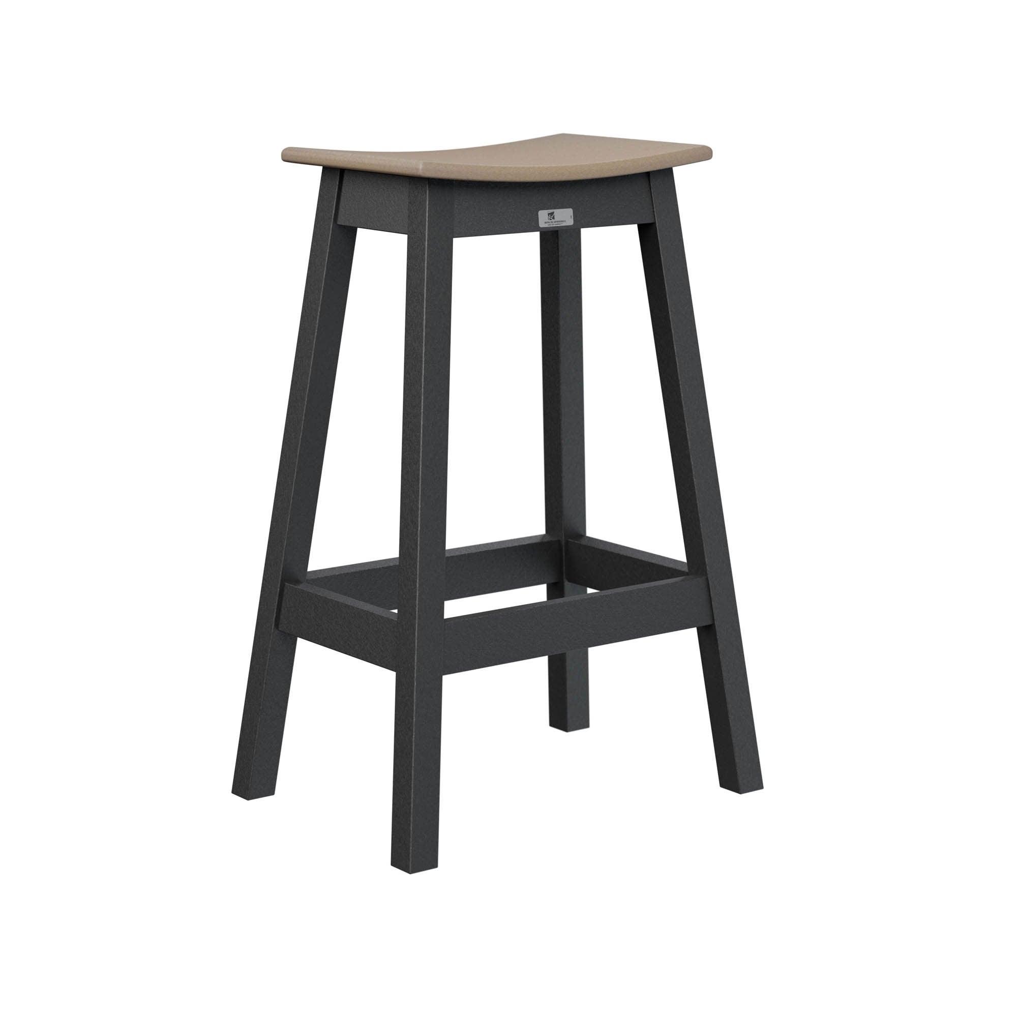 Saddle Amish Outdoor Bar Stool Herron s Furniture