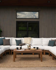 Classic Terrace Amish Corner Section - Herron's Furniture