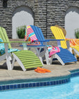 Comfo Back Poly Folding Adirondack Chair Set - Herron's Furniture