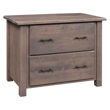 Barn Floor Amish Lateral File Cabinet - Herron's Furniture
