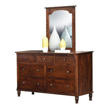 Roxanne Amish Dresser and Mirror - Herron's Furniture