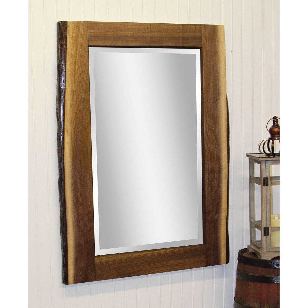 Edge Walnut Standing Mirror + Reviews