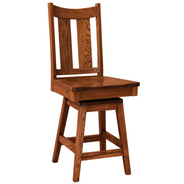 Aspen 30" Amish Swivel Barstool - Herron's Furniture