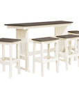 Belmar Amish Angled Balcony Table - Herron's Furniture