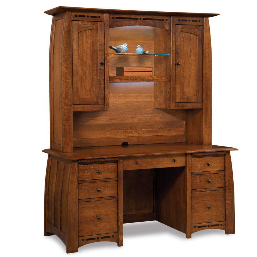 Boulder Creek Amish Desk with Hutch - Herron's Furniture