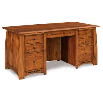 Boulder Creek Amish Executive Desk - Herron's Furniture