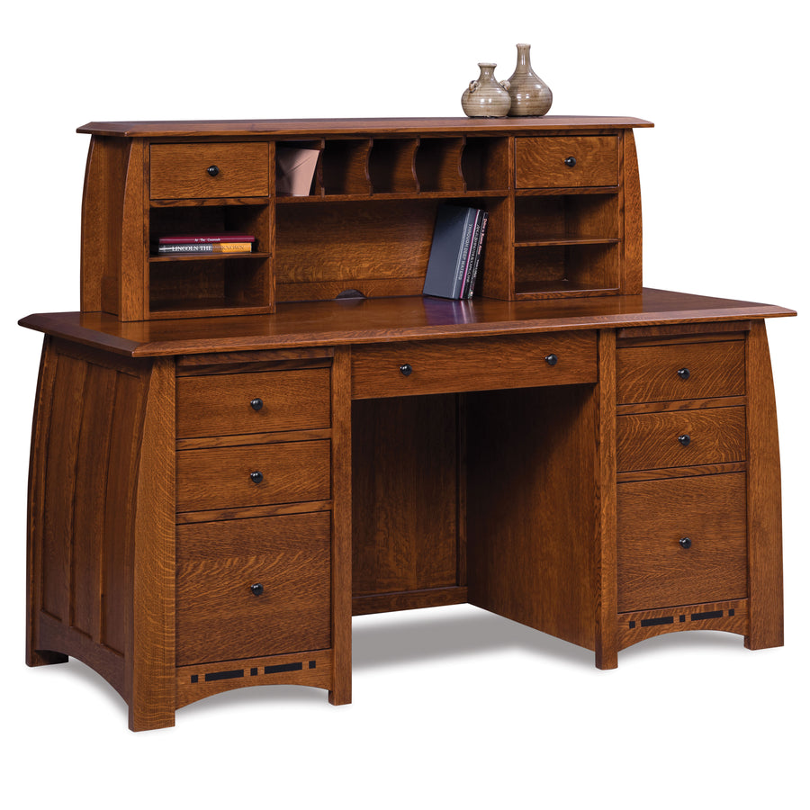 Boulder Creek Amish Desk with Letter Hutch - Herron's Furniture