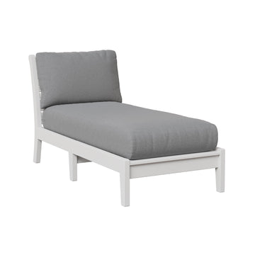 Classic Terrace Amish Armless Chaise Lounge with Cushions - Herron's Furniture