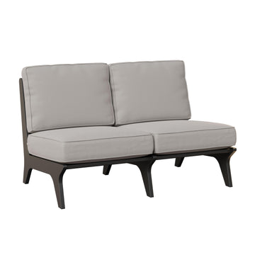 Hartley Amish Outdoor Loveseat with Cushions - Herron's Furniture