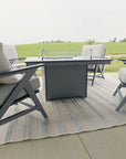 Numa Fire Pit with Kinsley Lounge Chairs Set