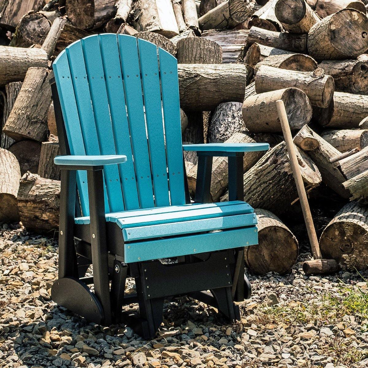 Amish glider outlet chair