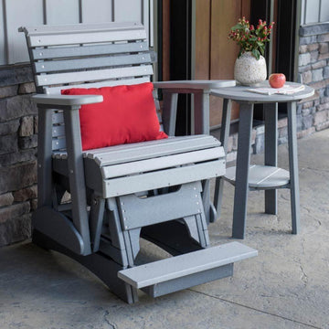 Amish 2' Poly Plain Balcony Glider Chair - Herron's Furniture