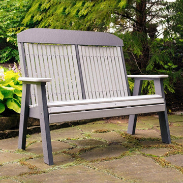 Amish 4' Classic Poly Outdoor Bench - Herron's Furniture