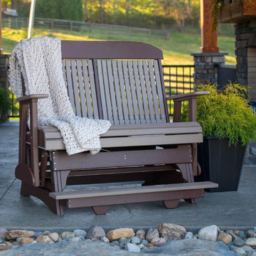 Amish 4' Poly Classic Balcony Outdoor Glider - Herron's Furniture