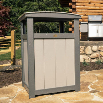 Amish Poly Outdoor Trash Can - Herron's Furniture