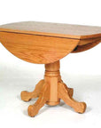 Amish Single Pedestal Drop Leaf Table - Herron's Furniture