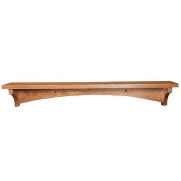 Amish Solid Wood Modern Shelf - Herron's Furniture
