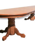 Amish Triple Single Pedestal Table - Herron's Furniture