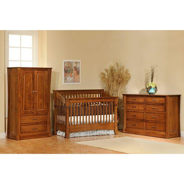 Carlisle Amish Slat Nursery Set - Herron's Furniture