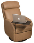 Lazy Lounger Amish Recliner with Computer Table - Herron's Furniture
