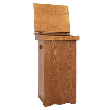 Lift Top Amish Trash Bin - Herron's Furniture