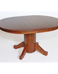 Split Single Pedestal Table - Herron's Furniture