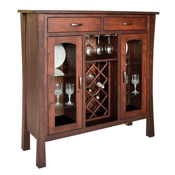 Woodbury Amish Wine Cabinet - Herron's Furniture