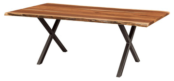 Xavier Live Edge Amish Dining Table - Herron's Furniture