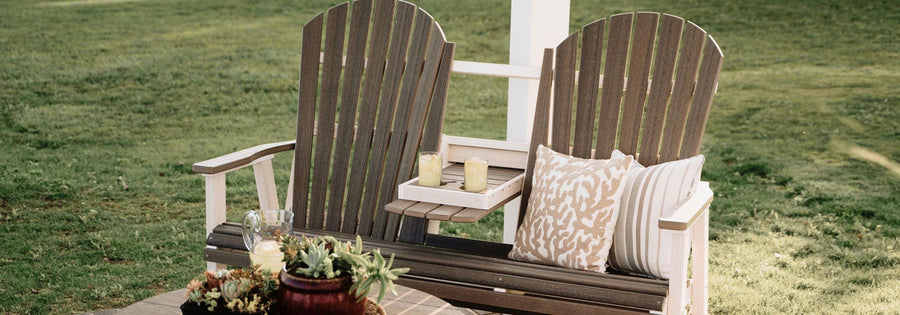 Amish Poly Outdoor Rockers & Gliders - Herron's Furniture