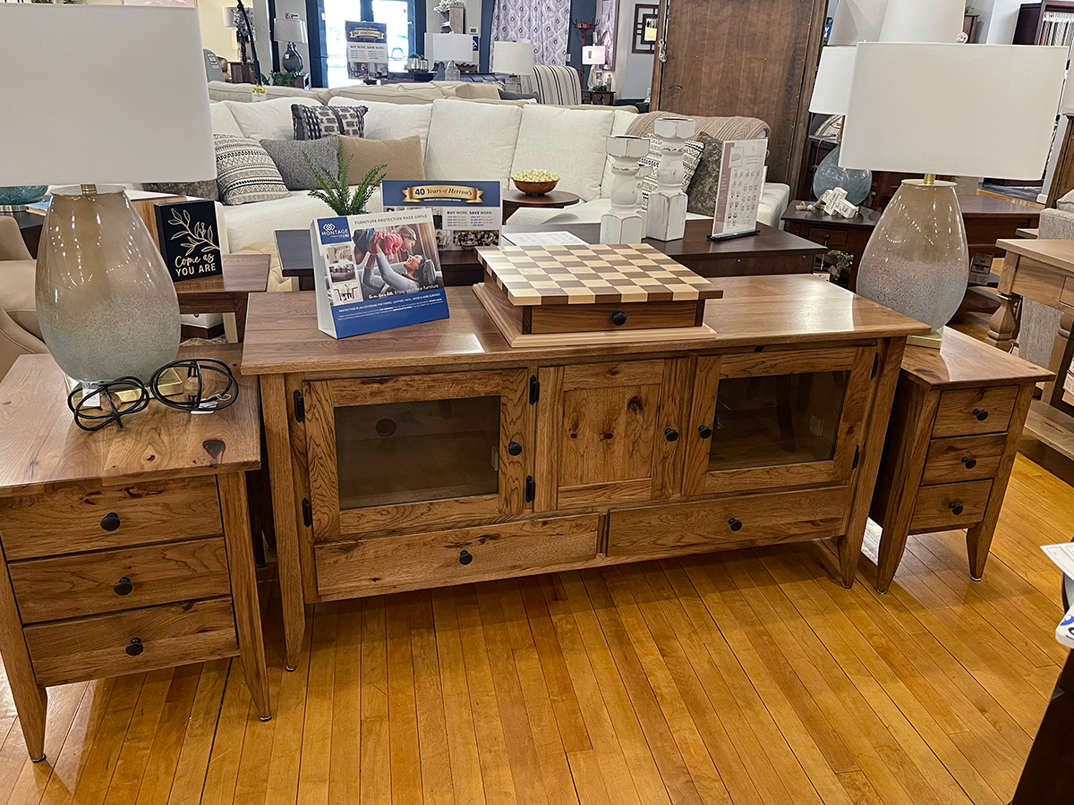 Rustic Hickory 3-Piece Occasional Set / TV Stand