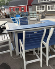 6-Piece Outdoor Bar Set (Navy on Light Gray)