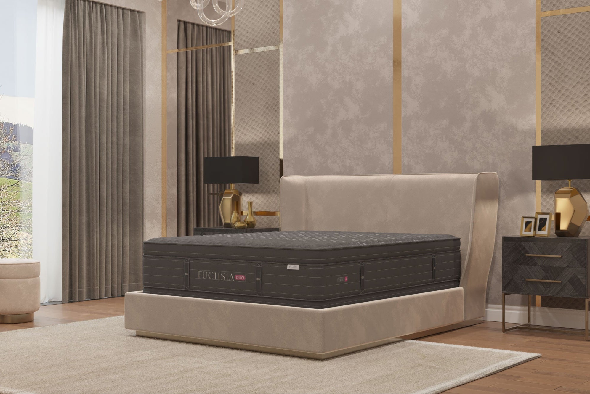 Fuchsia Amish Mattress in Firm or Plush