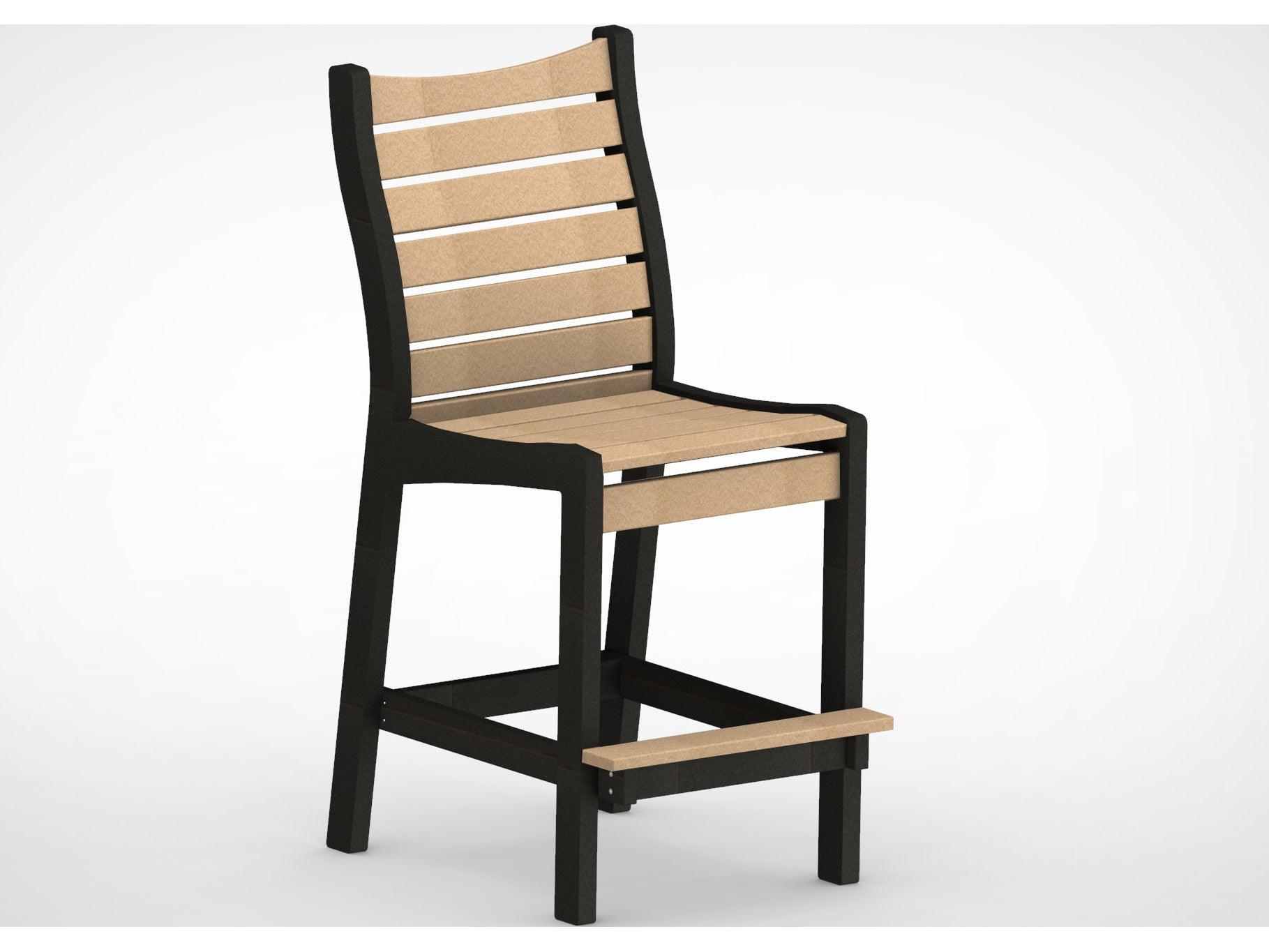 Island Poly Bar Set with Bristol Bar Stools - Herron's Furniture