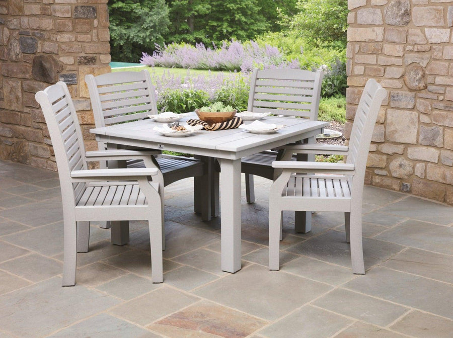 Classic Terrace Poly 44" Dining Table Set - Herron's Furniture