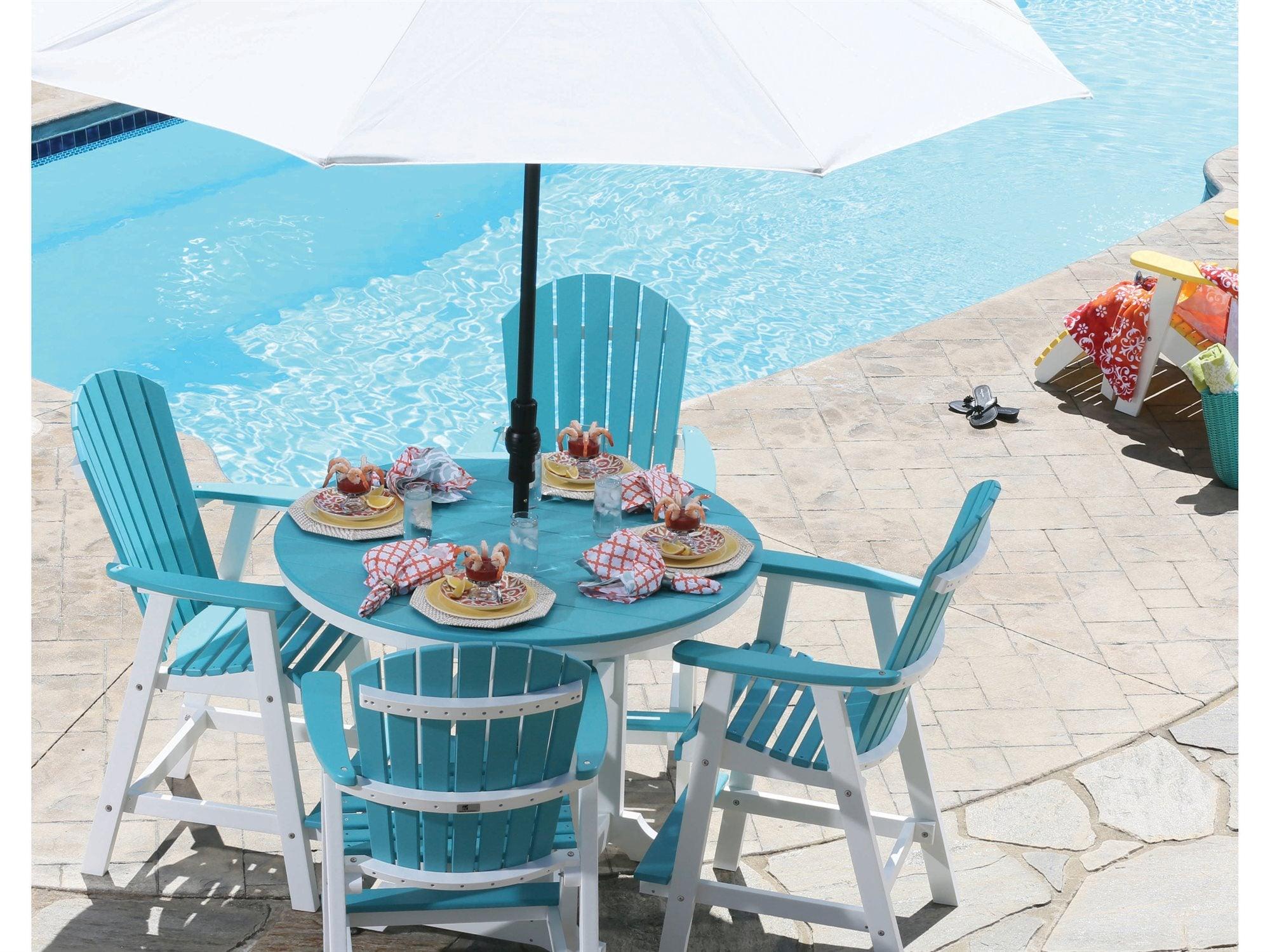 Comfo Back Poly 38" Bar Dining Set - Herron's Furniture