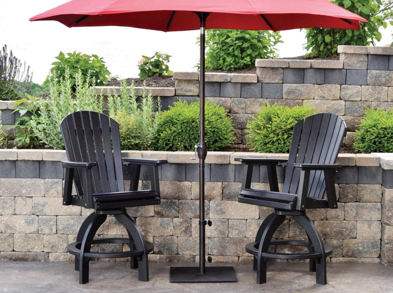 Comfo Back Swivel Poly Bar Set - Herron's Furniture