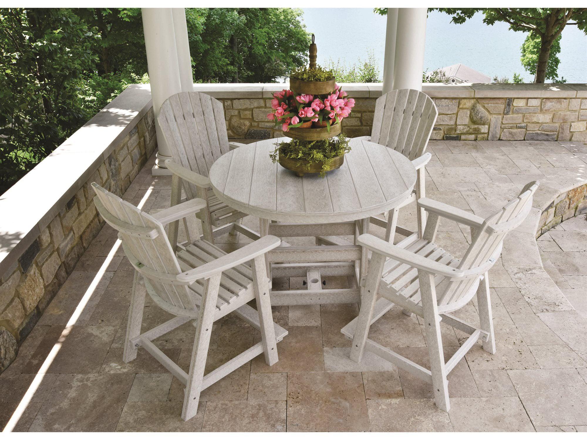 Comfo Back Poly 48" Counter Dining Set - Herron's Furniture