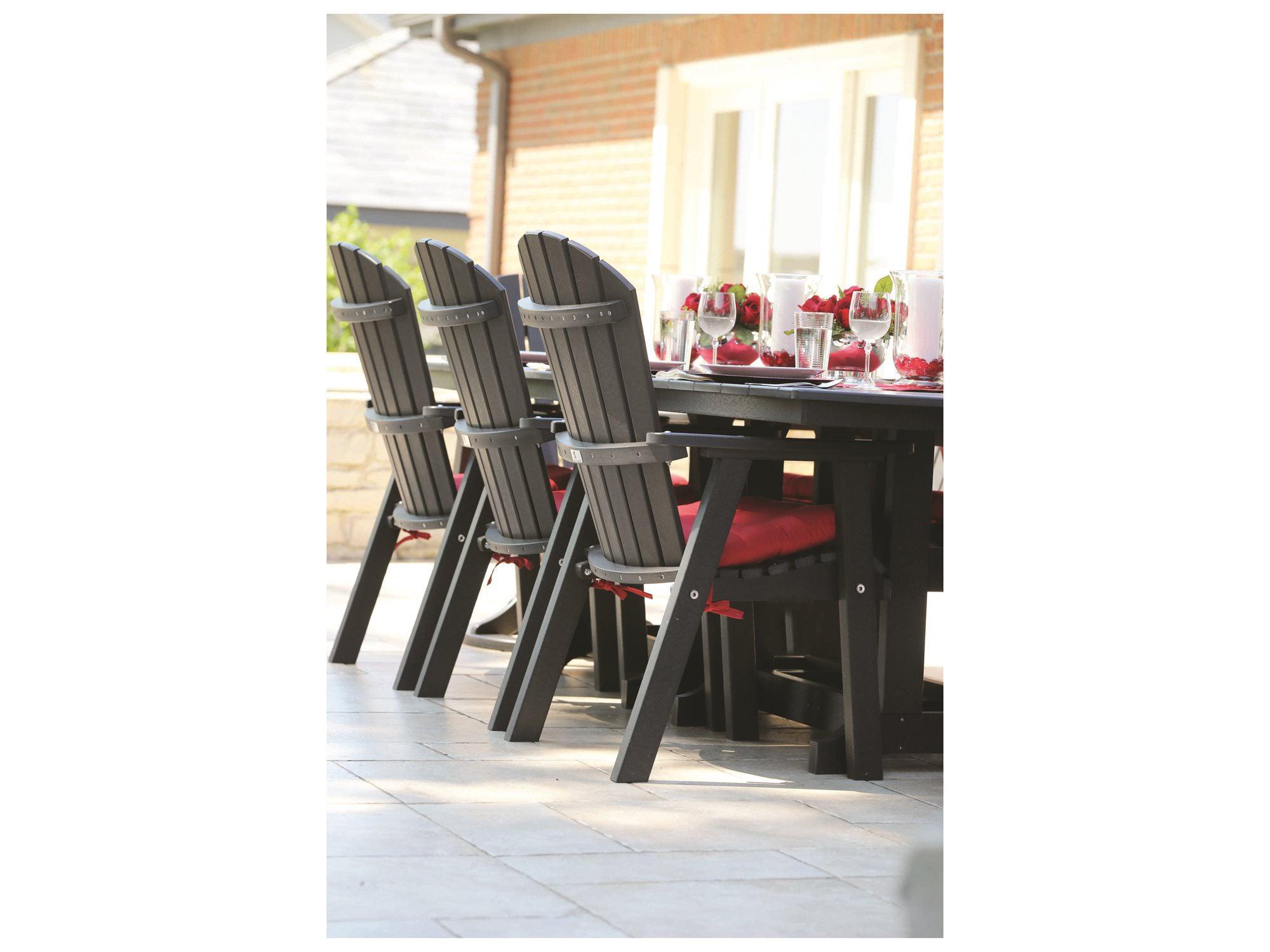 Comfo Back Poly 96" x 44" Dining Set - Herron's Furniture