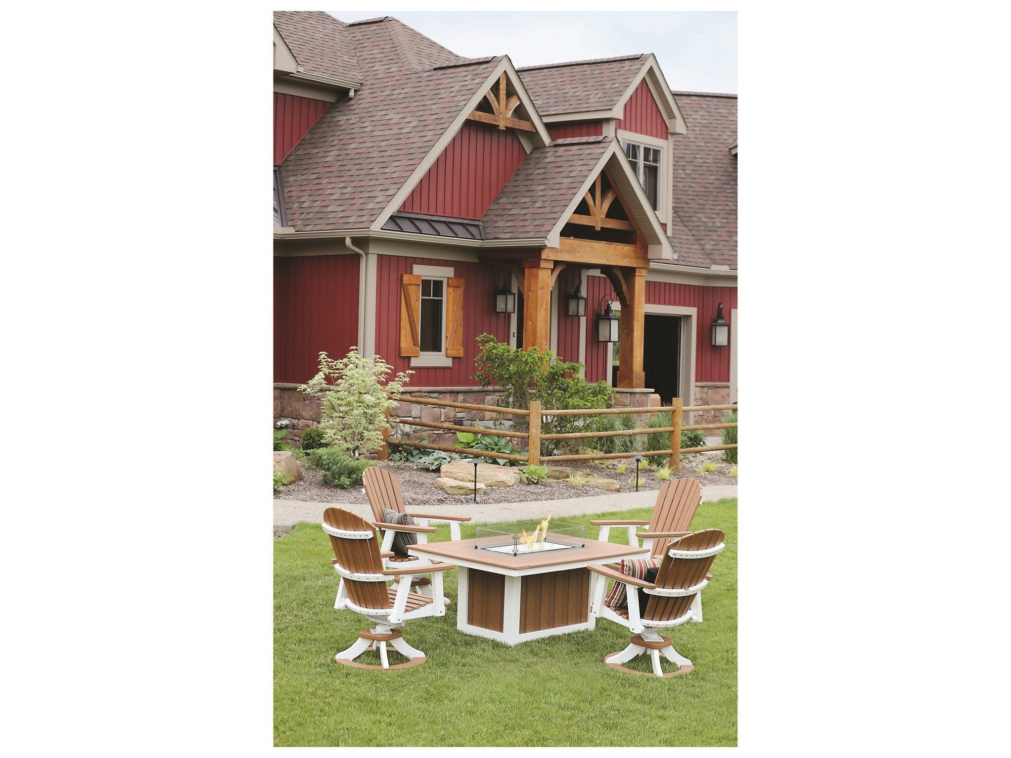 Comfo Back Poly Fire Pit Set - Herron's Furniture